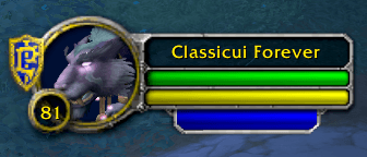 Classic frame with druid mana bar (able to be toggled off).