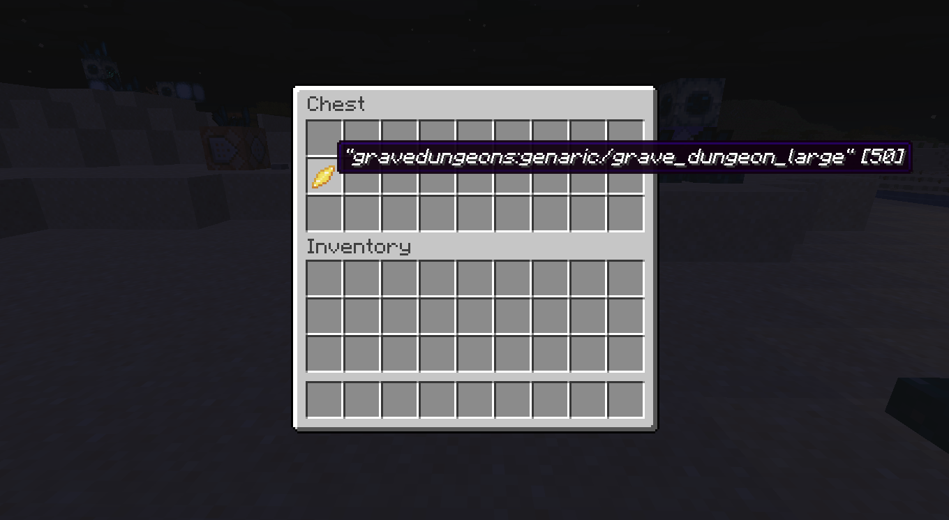 Loot gem name example (creative mode only).