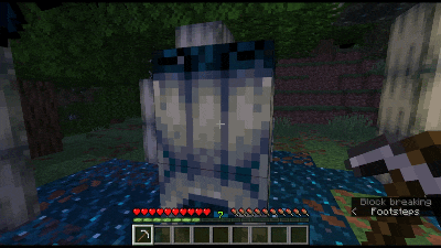 Breaking resonator block.