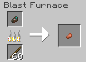 Copper nugget from infested copper nugget recipe.
