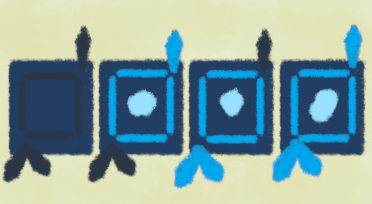 Echo crystal "or" mode diogram.