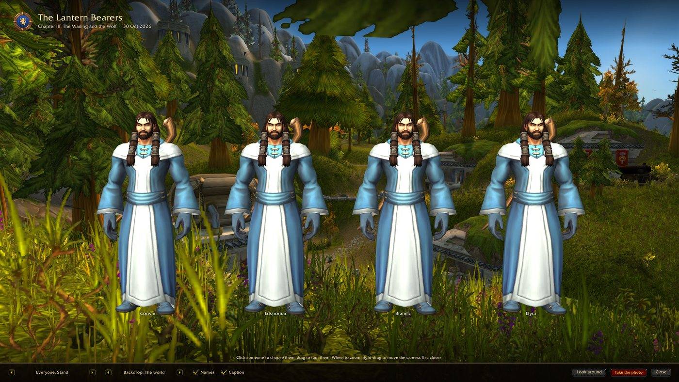 Thumbnail The whole fellowship in 3D over the world (the screenshot tour's pretend Adventurers wear your looks).