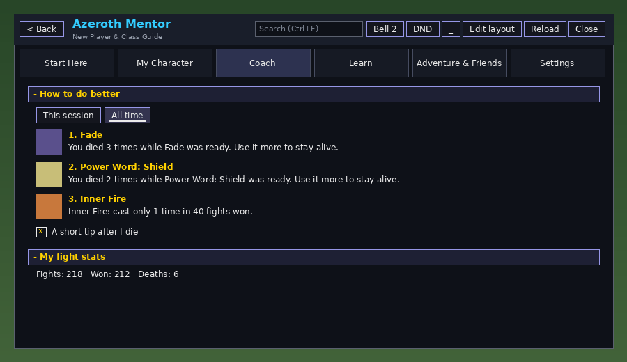 Azeroth Mentor screenshot