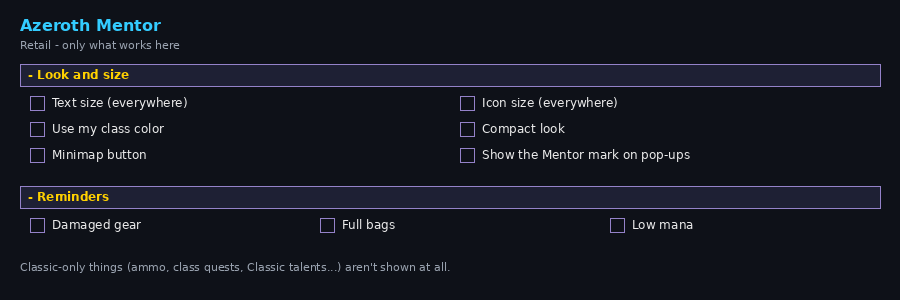Azeroth Mentor screenshot