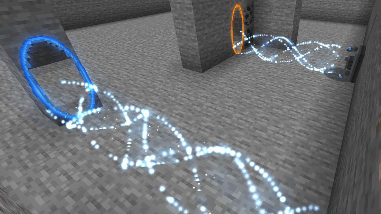 Passing an excursion funnel through a portal,