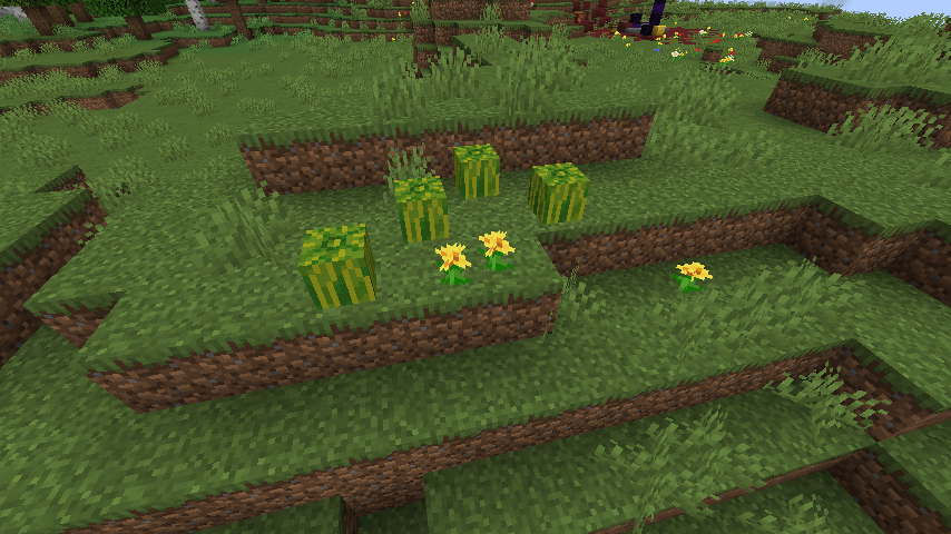 Only generated in plains, can be sliced by knifes