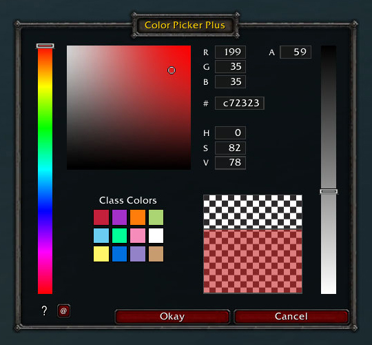 ColorPickerPlus Class Palette