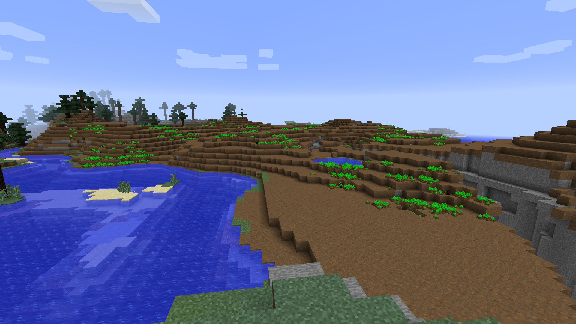 The result of wrestling with code. Right now the fields are classified as biomes, and are way too large to be interesting. Eventually I will implement proper blue, yellow, and red zones.