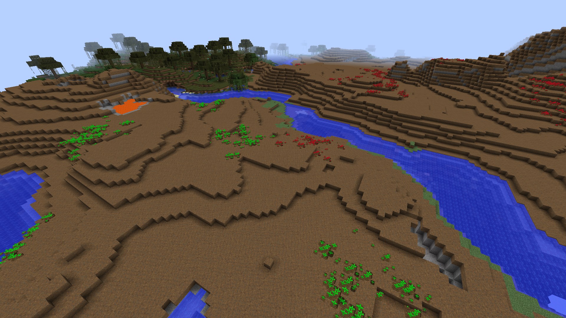 Same Cruentus field, opposite the Vinifera. Ideally I would like the tiberium progression to be green -> blue -> red.