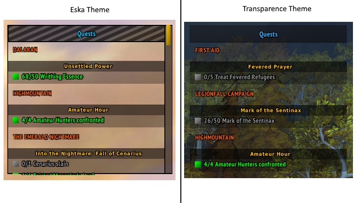 EQT Quest preview with Eska and Transparence theme