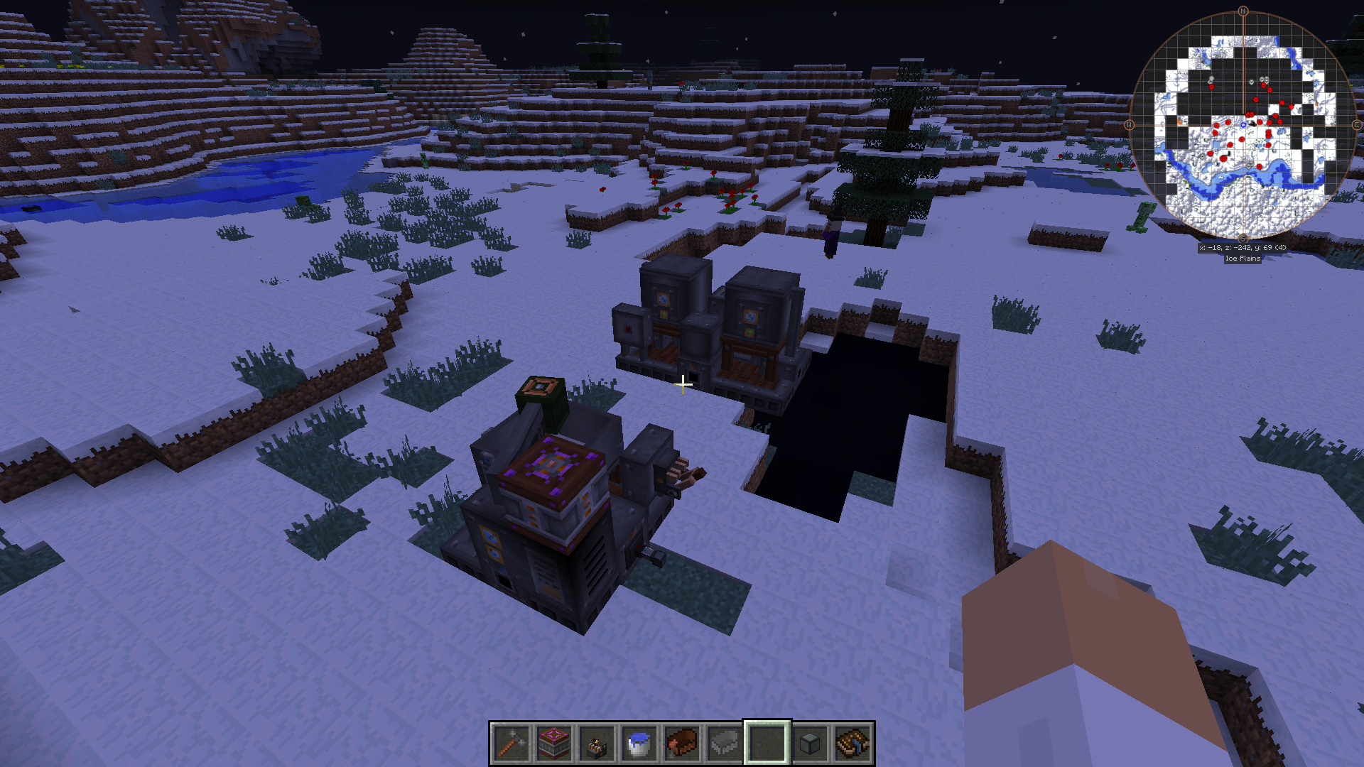 A Vat and a Fermenter from Immersive Engineering.