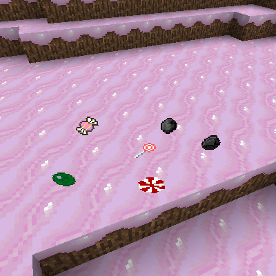 Some of the new candy found in-game!