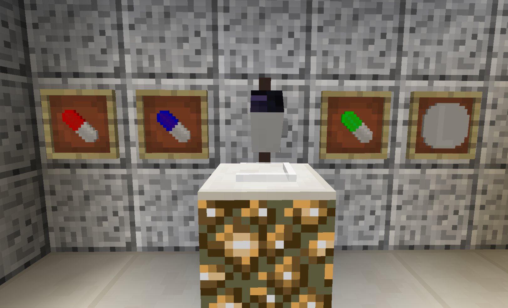 All Mod Items on a wall