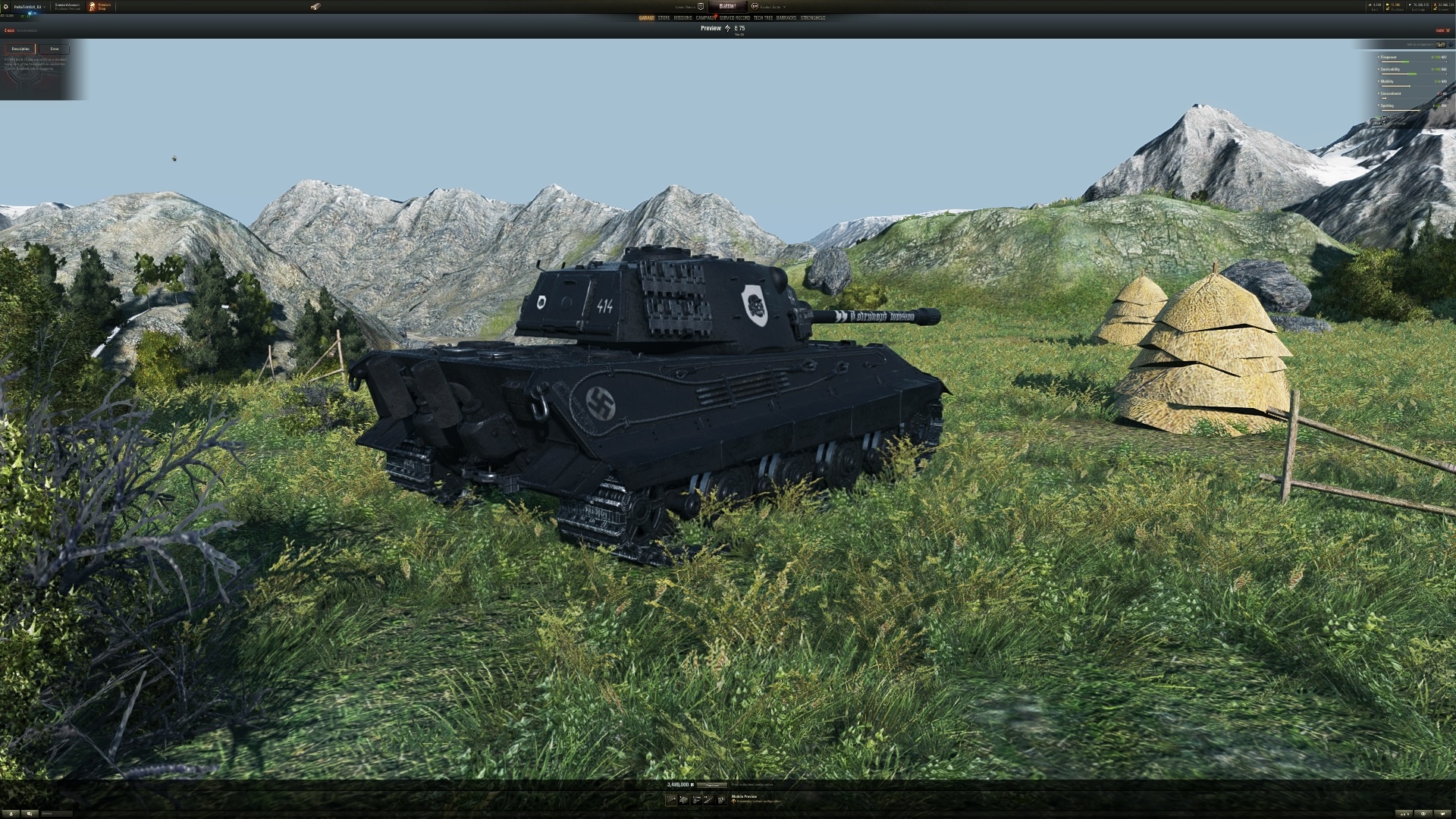 E 75 "SS-Totenkopf-Division" v1.01