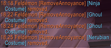 Annoyance Removal Chat notification