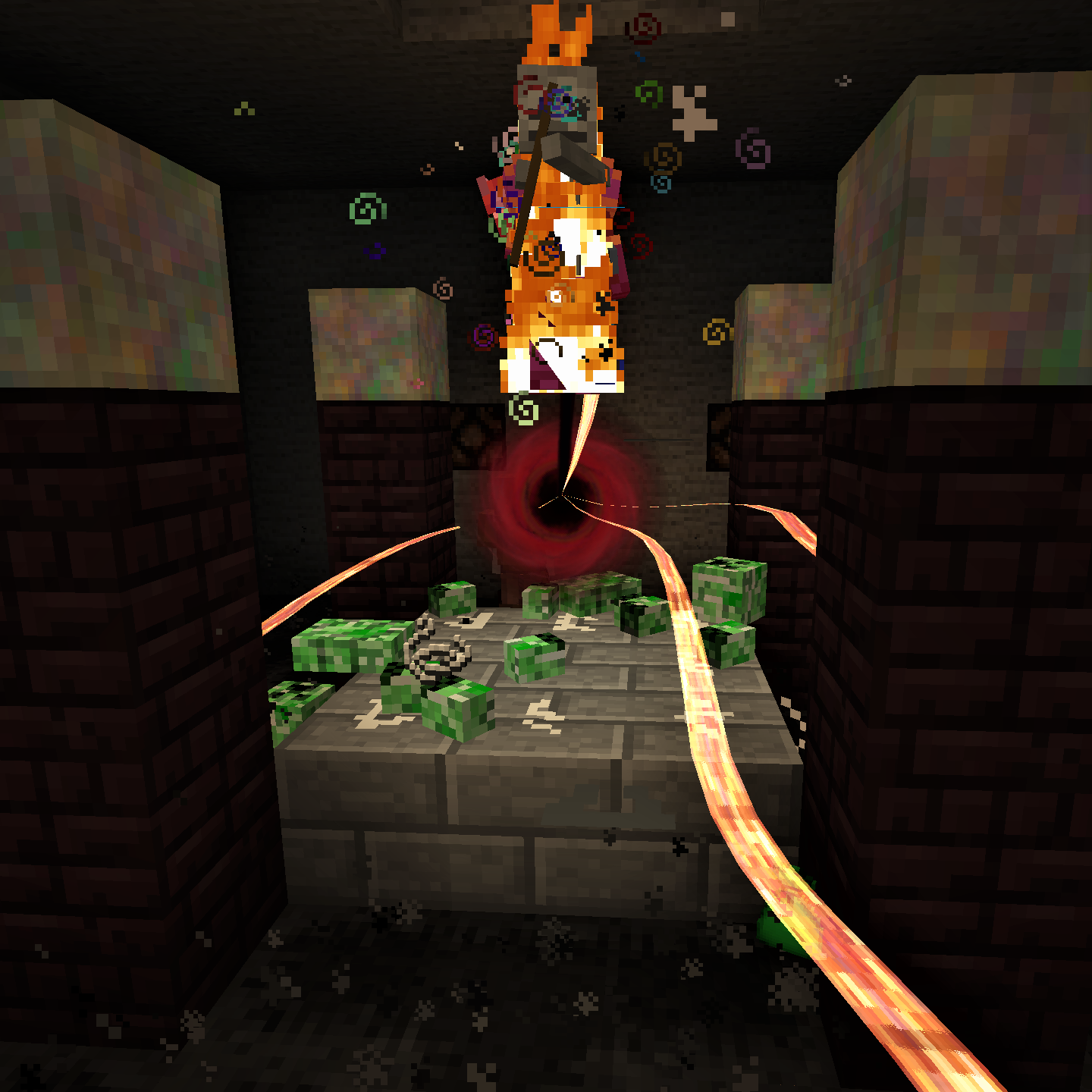 Fantasy Evolved Dark Auram Destroying a Mob Boss