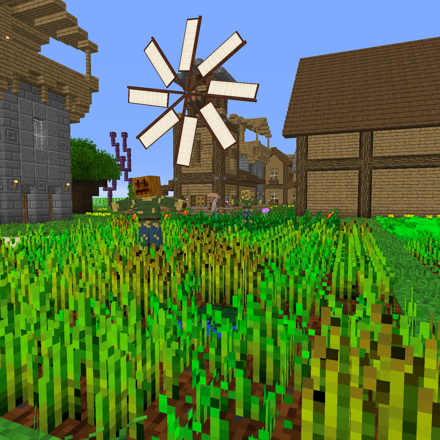 It's a farmers life for me! With mystical agriculture and minecolonies you can grow just about anything you need to fuel your budding empire.