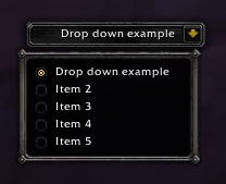 DropDownMenu - Drop down popup