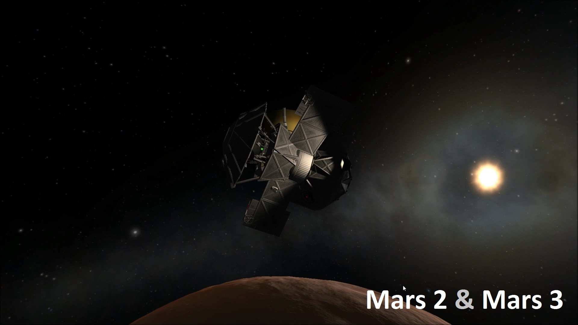 Adam's Stock Mars 2 & Mars 3 Orbiter KSP Craft File Wallpaper.