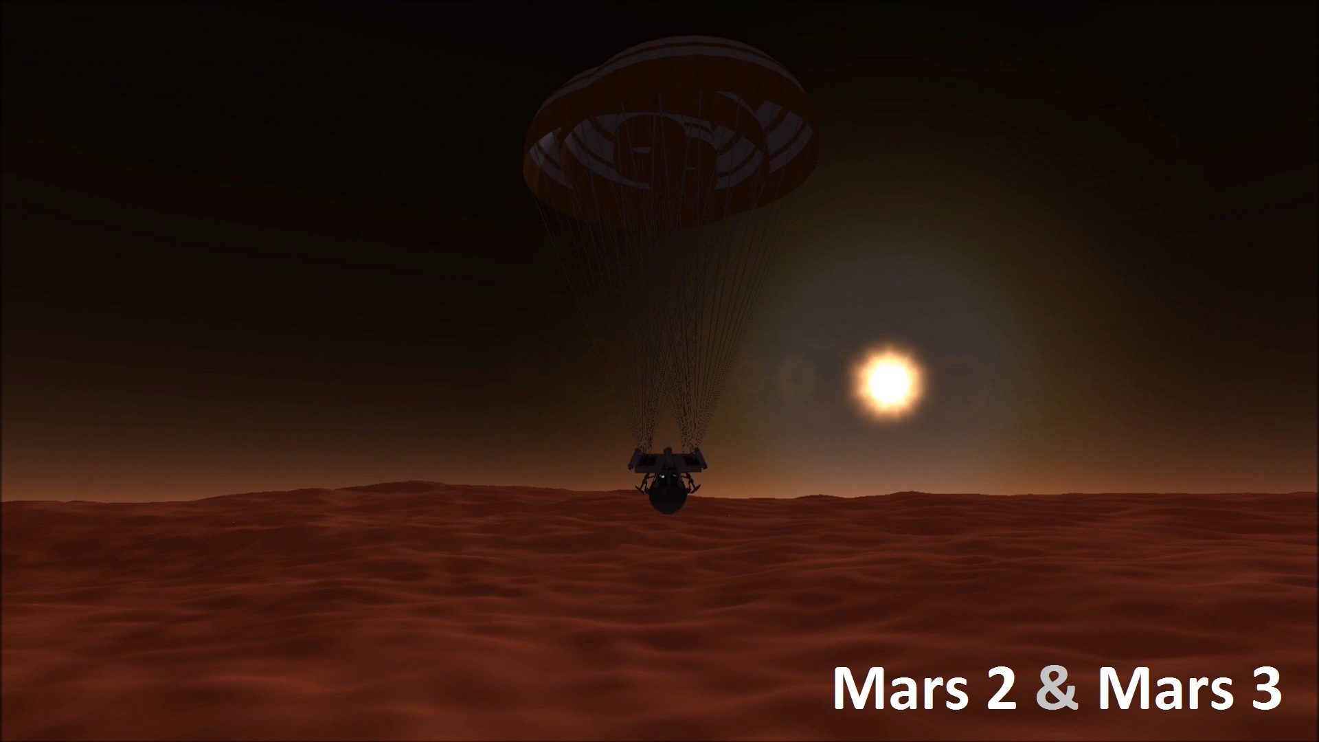 Adam's Stock Mars 2 & Mars 3 Lander KSP Craft File Wallpaper.