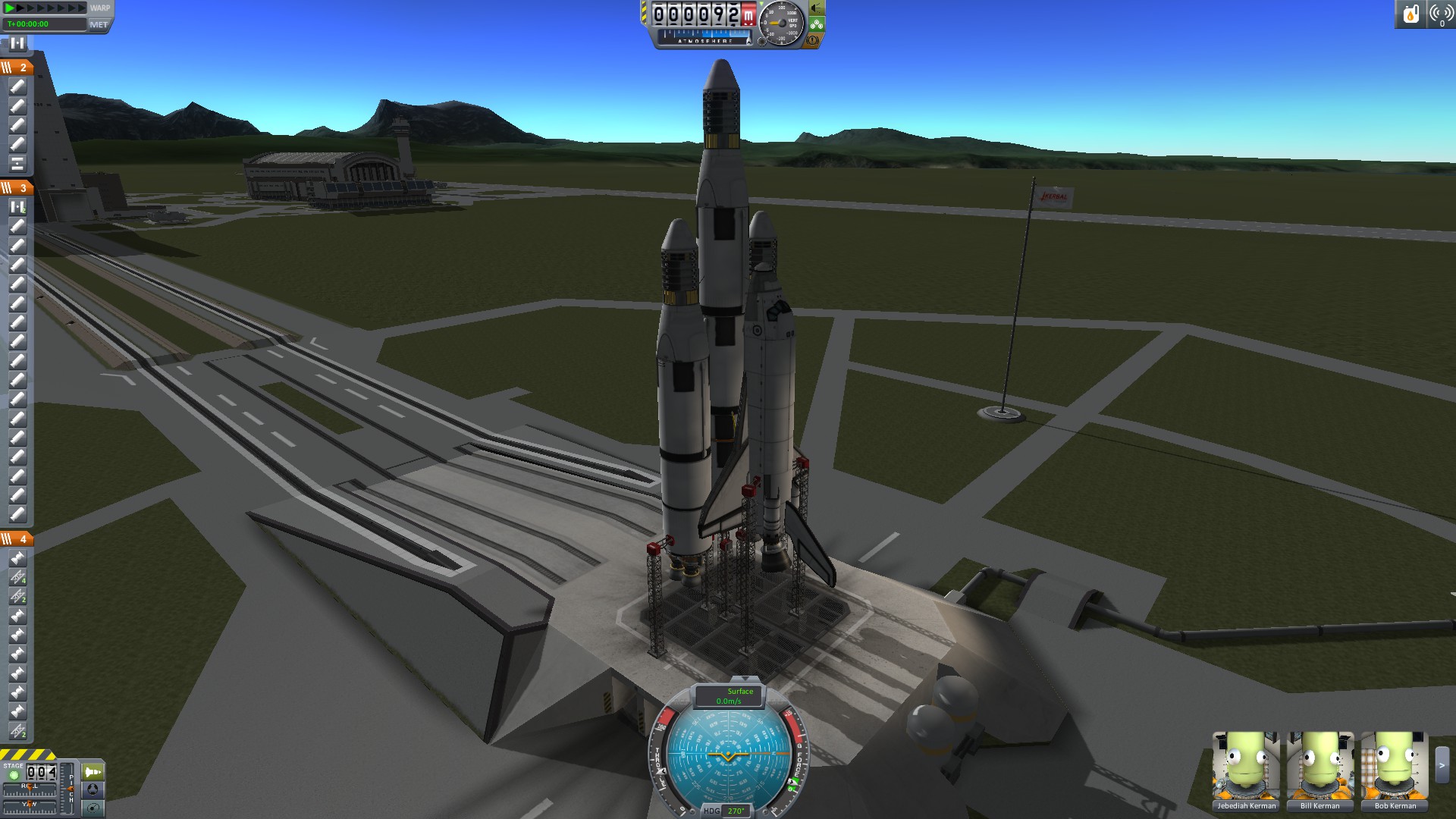 Shuttle on pad