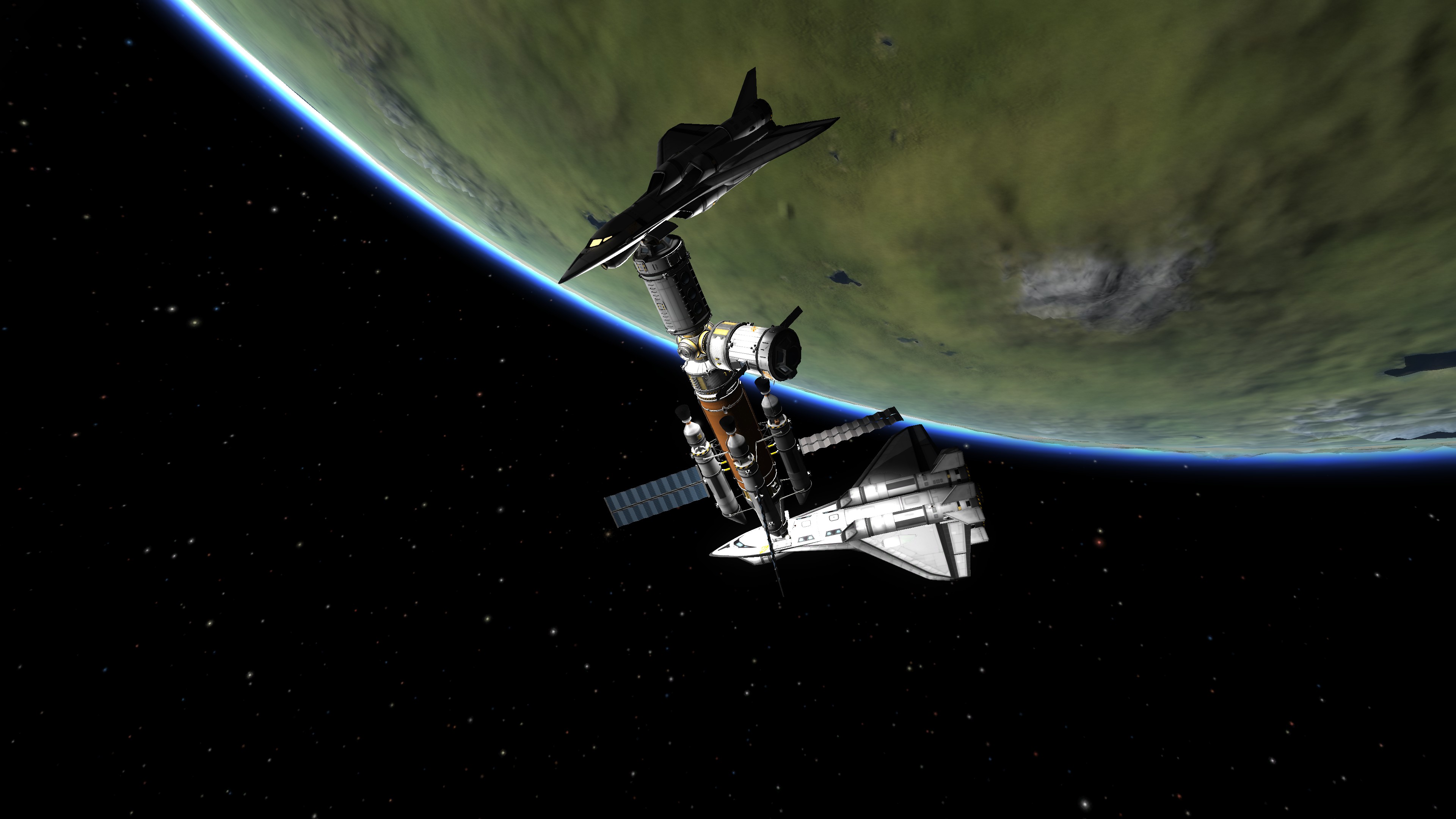 Docked on a station