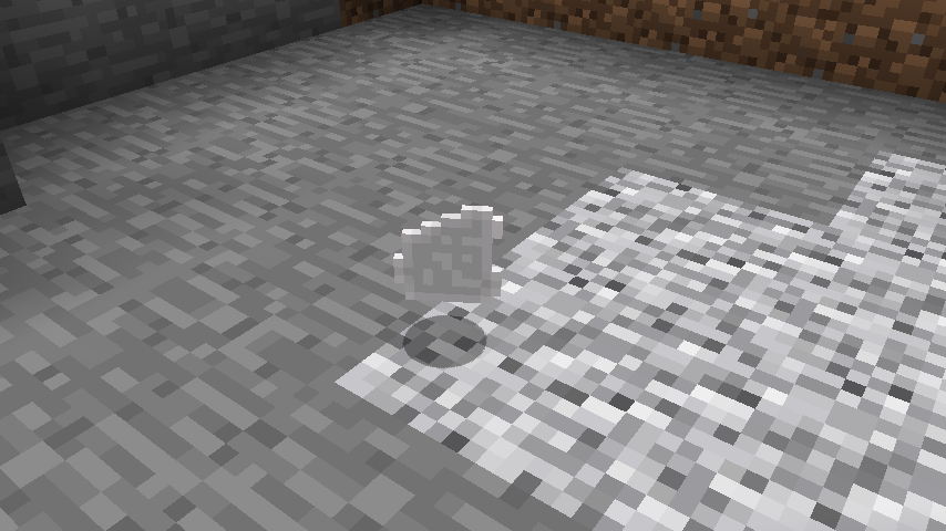 Unstable goo in a crater.