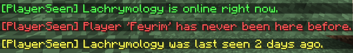 The three type of messages.