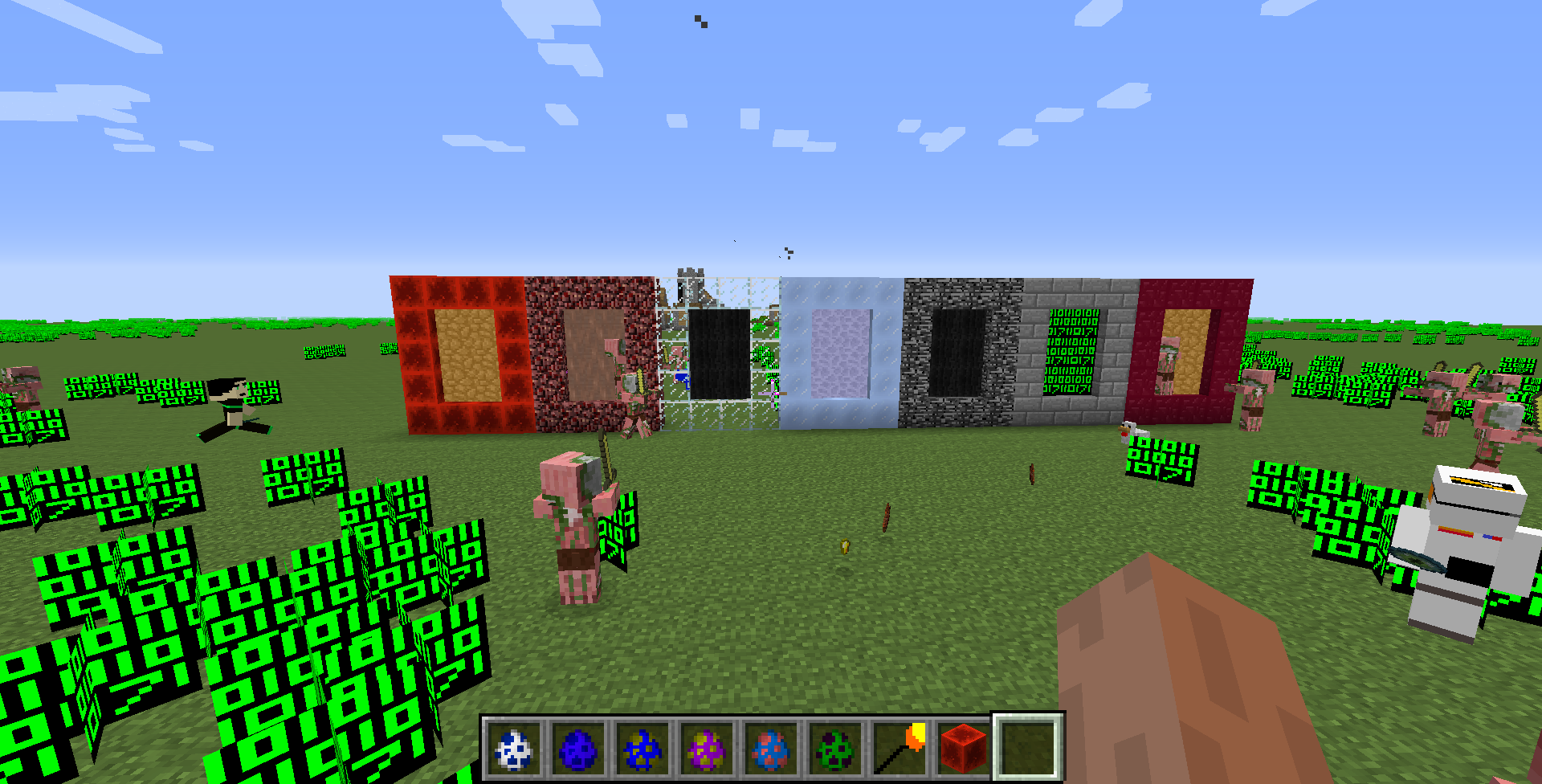 each block you use for each portal