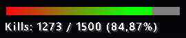 The mod's HUD