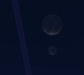 Moons of Itron from the surface