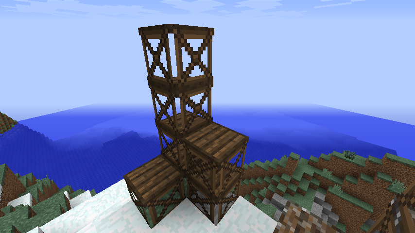 Wooden scaffold