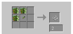 Stripping young flexible plant fiber and interweaving it can provide some useful binding material.
Currently only Oak Saplings work, this will be fixed.
Crude Blade + 3 Saplings