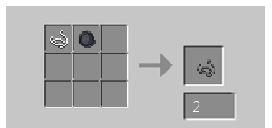 Crude Pitch and Pitch both work for this recipe
Craft two Pitched Fuse to create 1 string.