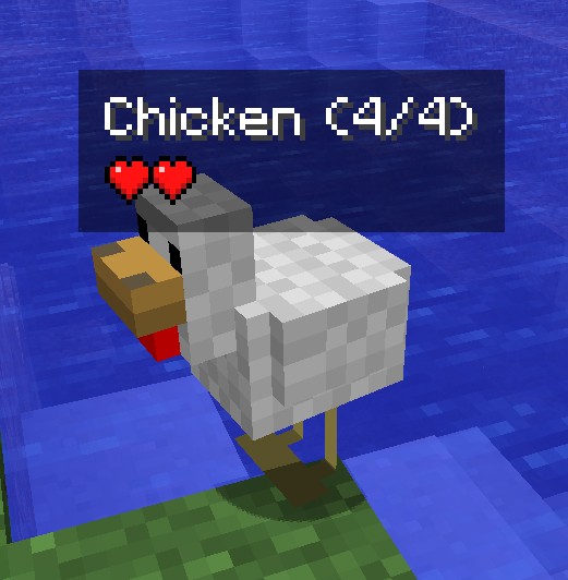 Mob Info looking at a chicken