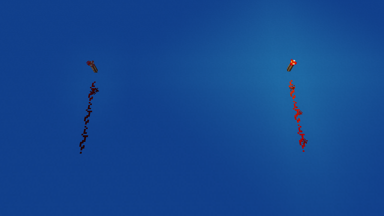 Dim Redstone Torch vs. vanilla