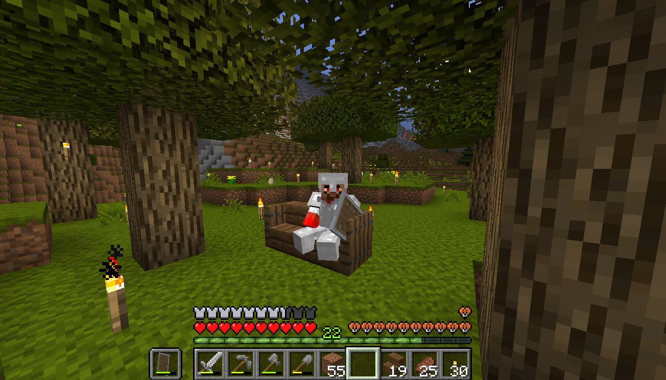 Works perfectly in survival!