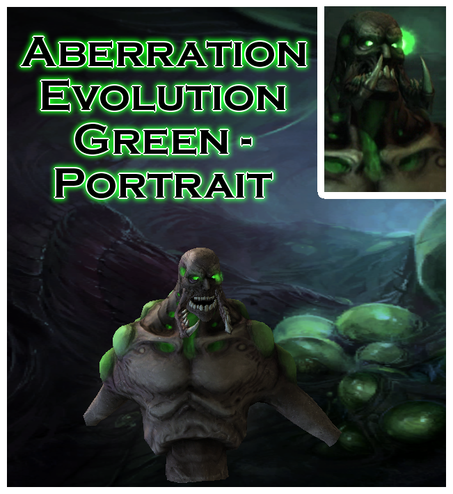 Aberration Evolution Green Portrait