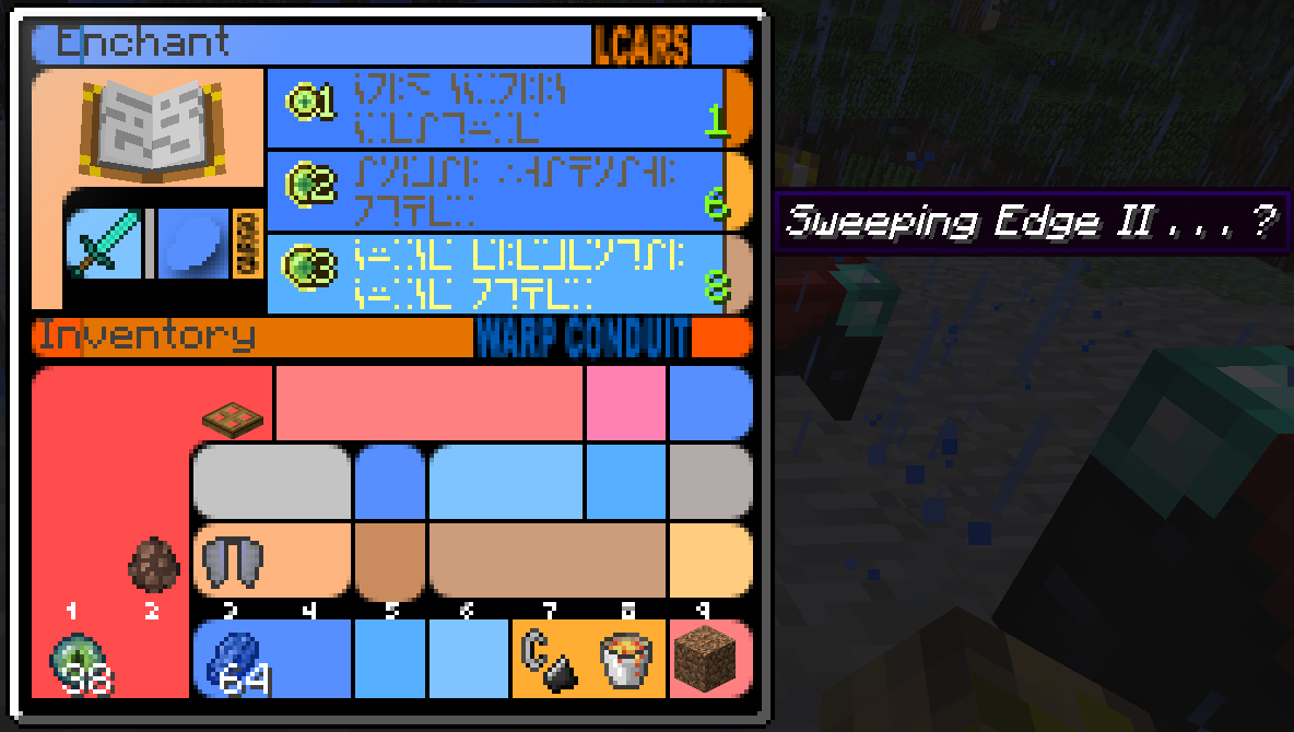 LCARS Enchantment Table GUI