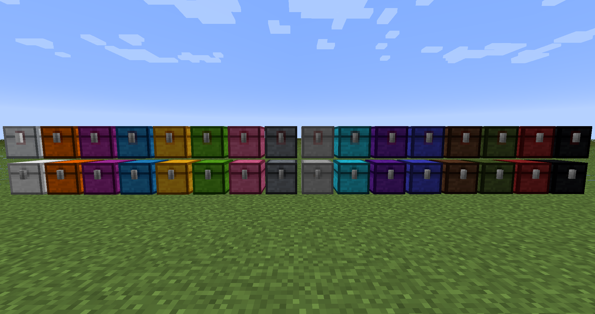 Coloured chests
