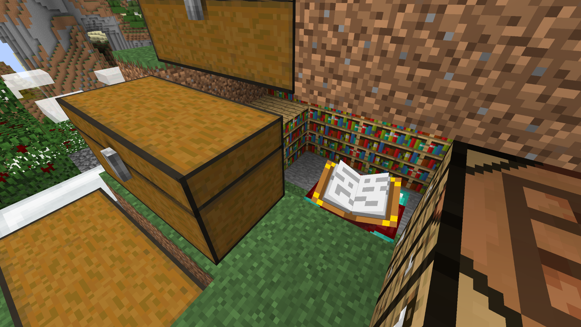 Chests, Bookshelves, Dirt, etc.