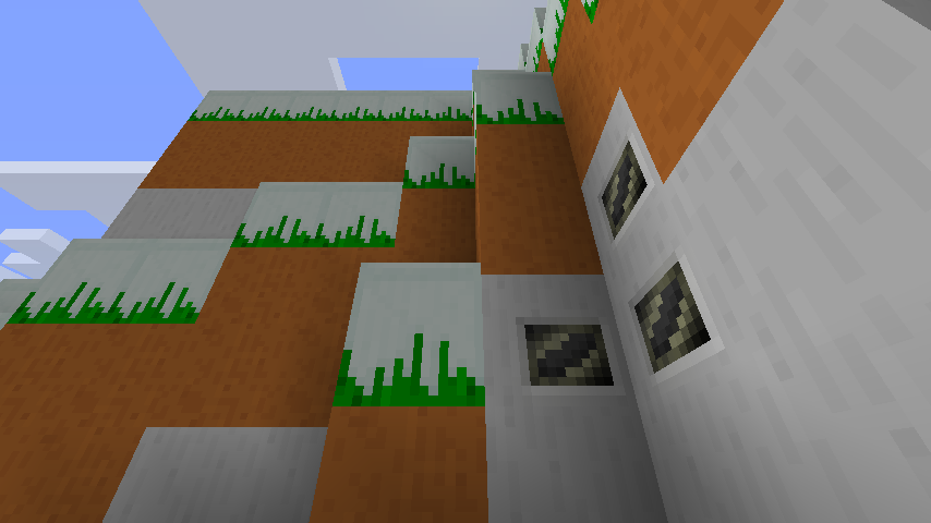 Coal Ore, Stone, Dirt, and Snowy Grass