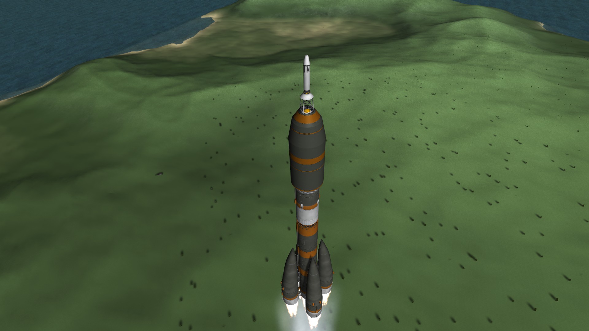 Soyuz in flight