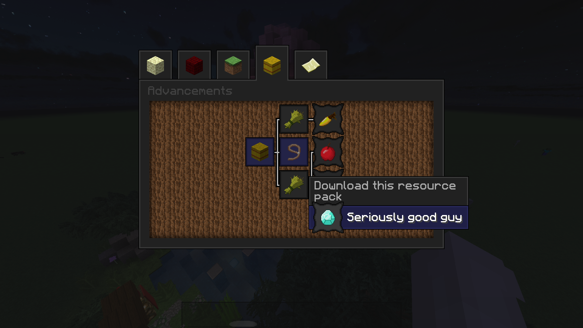 Advancements GUI