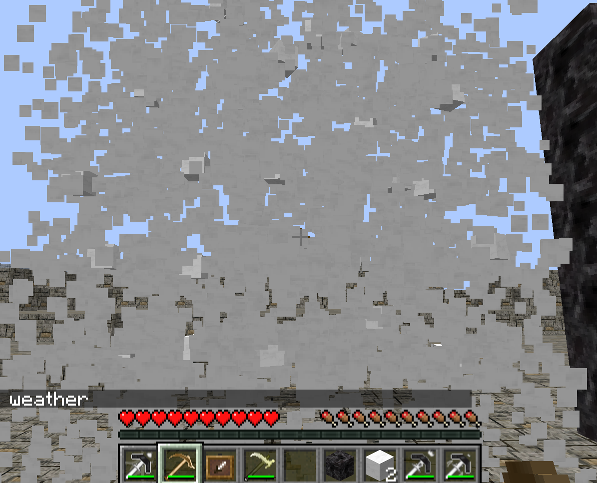 The Queen Pickaxe would break the blocks in a 5*5 area.