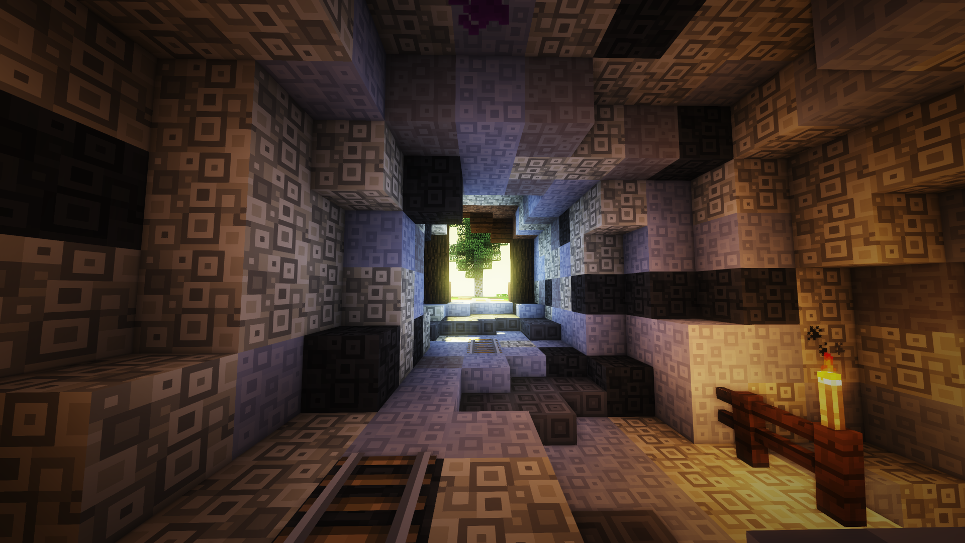 The view out of a mine.