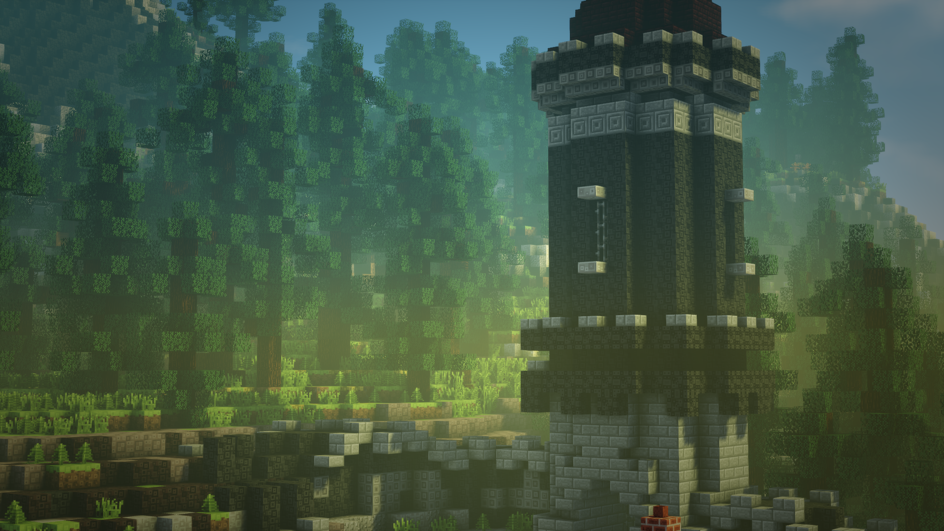 fogged tower