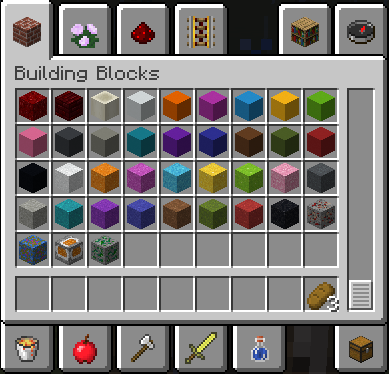 Creative Building Blocks Tab - Ore Blocks