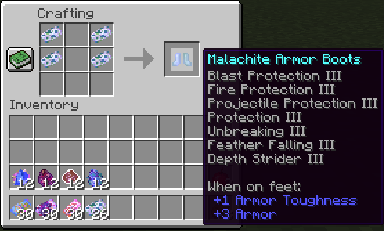 Malachite Boots Recipe