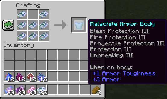 Malachite ChestPlate Recipe